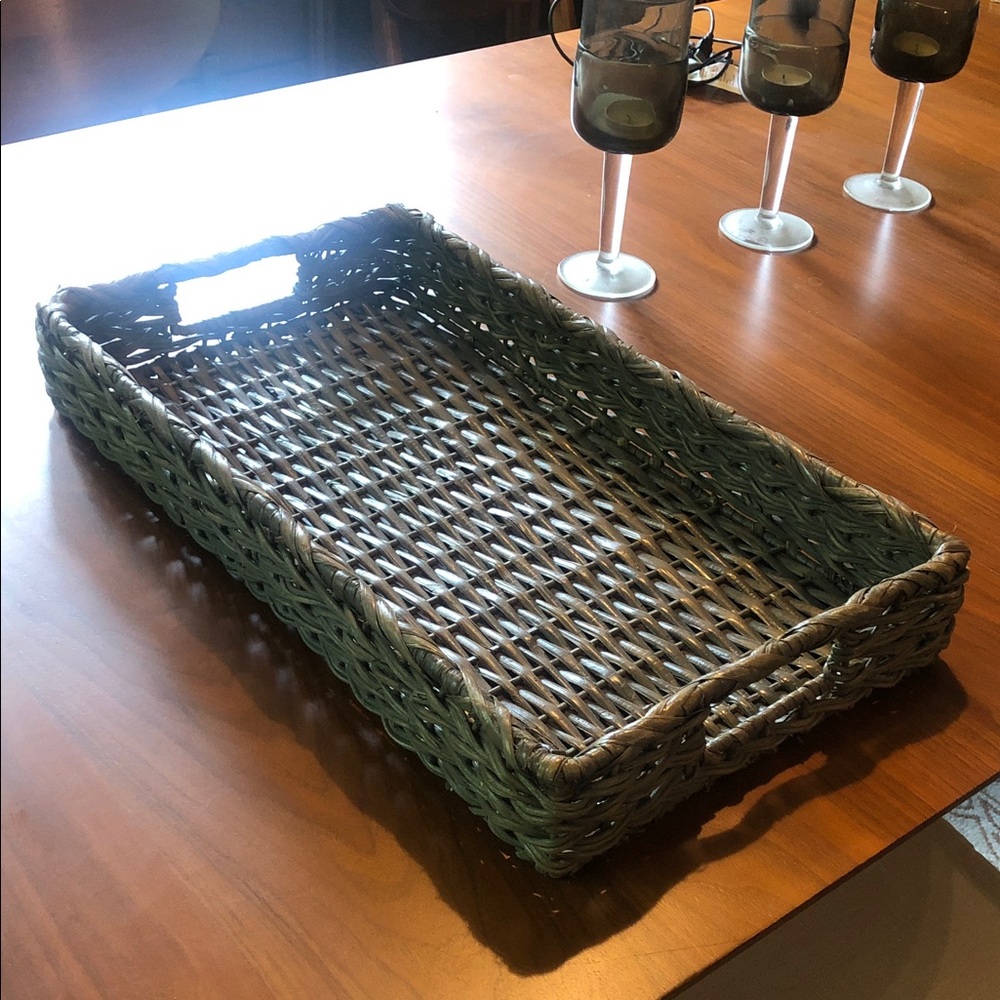 World Market Woven Decorative Serving Tray